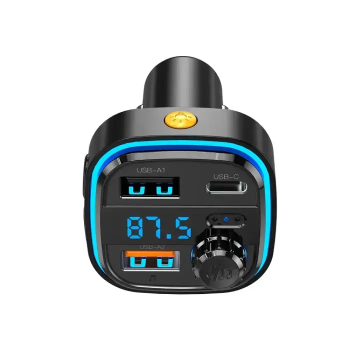 XO transmiter FM BCC08 Bluetooth MP3 car charger 3,1A black Photo