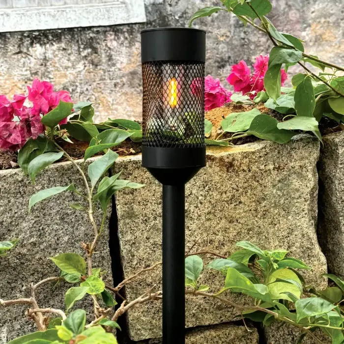 Forever Light Solar LED Lamp Steel Post SUNARI FLS-15 black Фото num