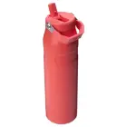 Termopudele ar salmiņu The IceFlow Bottle Flip Straw 2.0 1,06L koraļu sarkanoranža Foto 2