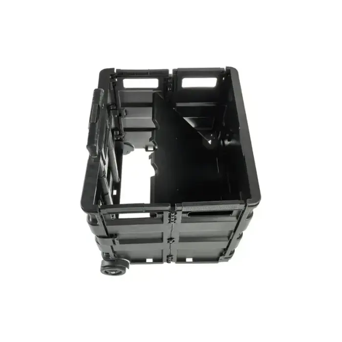 Iepirkumu ratiņi salokāmi ar kravnesību līdz 35kg Olli 65L 42x40,5x38cm melni Foto 3