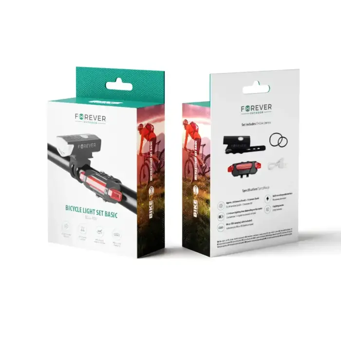 Bicycle light set Basic BLG-100 Forever Outdoor Фото num