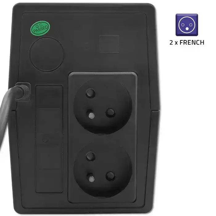 Qoltec Uninterruptible Power Supply UPS Line Interactive | Monolith | 650VA | 360W Foto 6