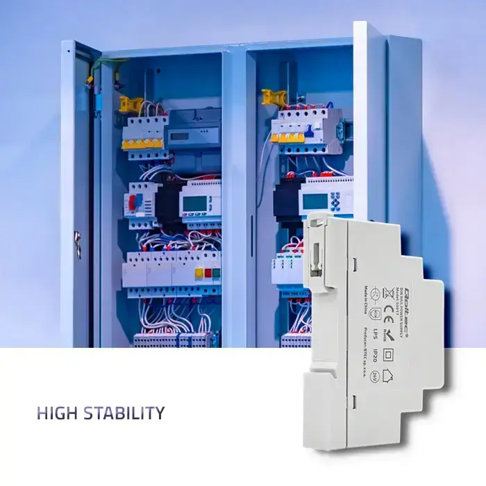 Qoltec DIN rail power supply | 15W | 24V | 0.625A | Gray Фото num