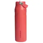 Termopudele ar salmiņu The IceFlow Bottle Flip Straw 2.0 1,06L koraļu sarkanoranža Foto 1