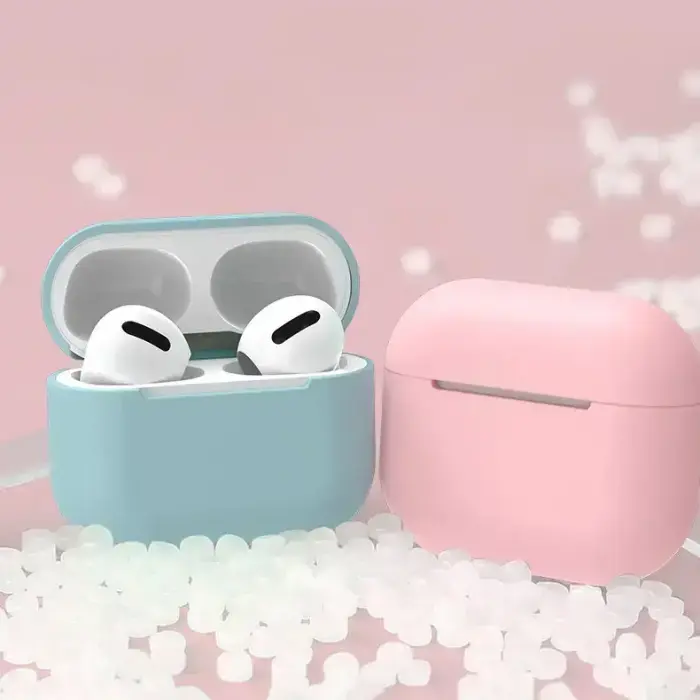 Case for AirPods 2 / AirPods 1 silicone soft cover for headphones blue (case C) Фото num