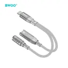 BWOO 2 in 1 Adapter Lightning / Type C to 3.5MM Jack BZ67 Фото num