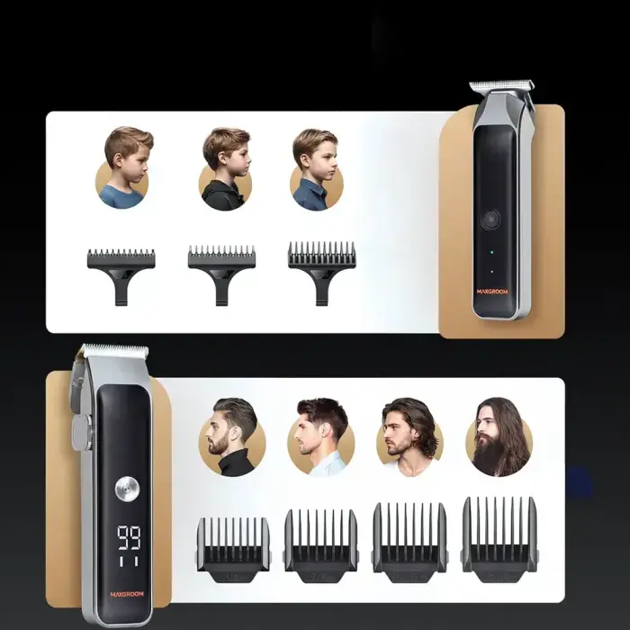 MAXGROOM M608 Hair Clipper with Trimmer - Black Photo