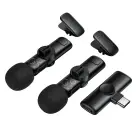 Borofone Lavalier wireless microphone BFK16A Winner Type C black - 2 pieces Foto 12
