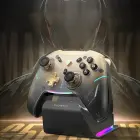 Machenike G5Pro Premium Edition Wireless Game Controller with Charging Station - Black and Gold Фото num