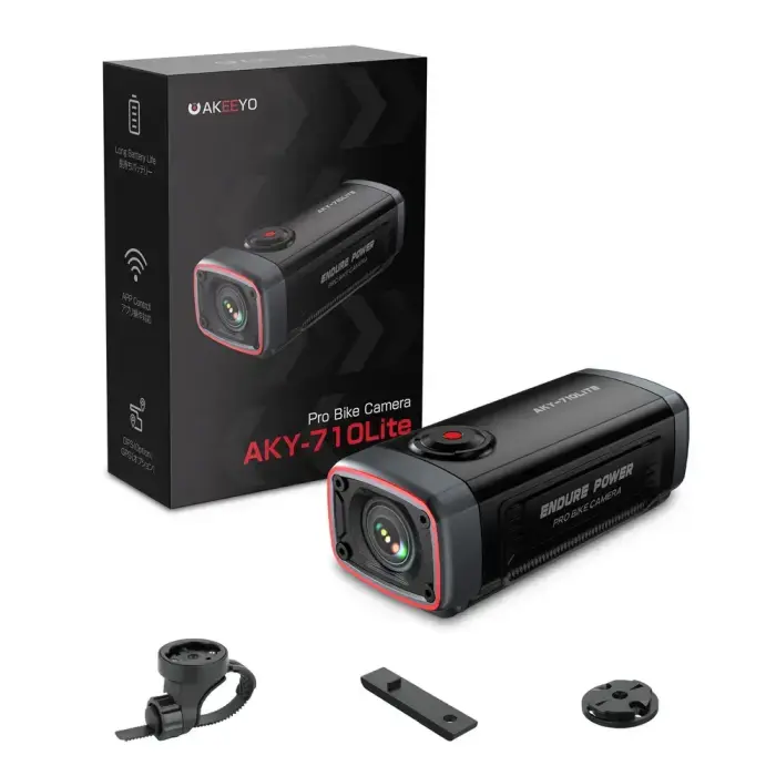 AKEEYO 710 Lite Handlebar Action Camera for Bikes and Motorcycles - Black Photo