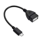 Adapter with cable Akyga AK-AD-09 micro USB B (m) | USB A (f) OTG 15cm Photo