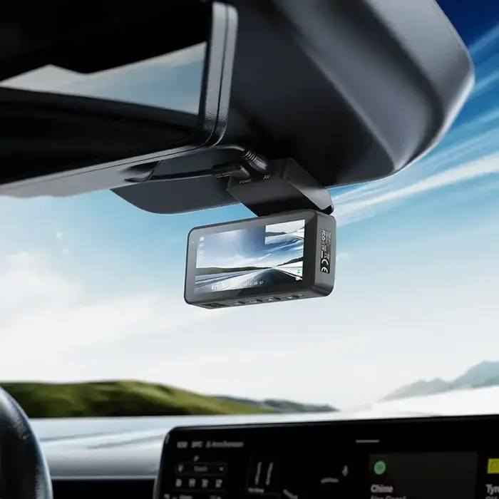 Dash cam for car Hoco with screen 3,69" 2K + rear camera 720P/25fps GPS DV12 silvery gray Фото num