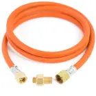 Reduction connection to a tourist gas cylinder G 3/8" L - 7/16" hose 1.5 m Foto 1