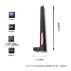Qoltec Wi-Fi 2.4 / 5GHz antenna omnidirectional | 5dBi Photo