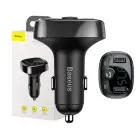 Baseus FM Transmitter T typed Bluetooth 2xUSB microSD (Black) Фото num