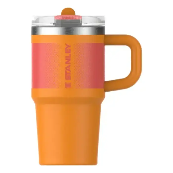 Termokrūze ar salmiņu The Quencher ProTour Flip Straw Tumbler 0,59L oranža  Foto 1