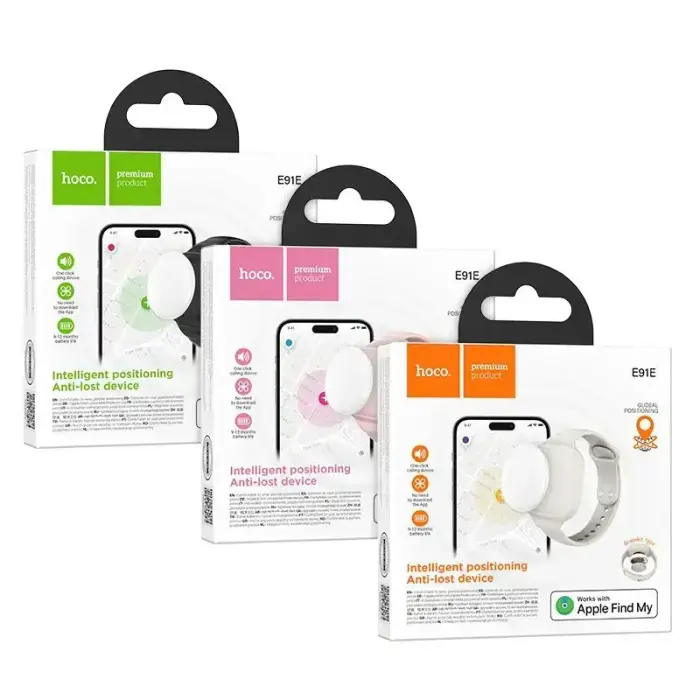 Locator compatible with Apple Find My Hoco E91E bracelet type black Foto 3