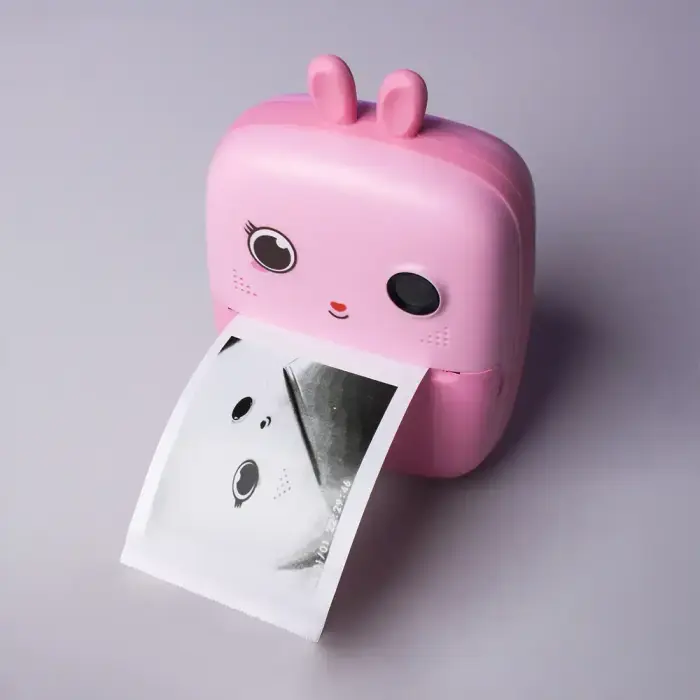 Mini Thermal Printer for Kids with Camera and Camcorder - Pink Фото num