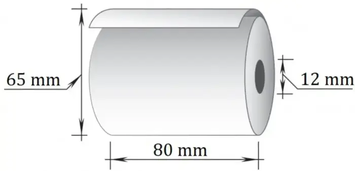 Kases lente TECHNOINFORM ar izmēru 80mm x 70mm x 12mm 63m, termo, 10 gab/iepakojumā (100-07602) Photo