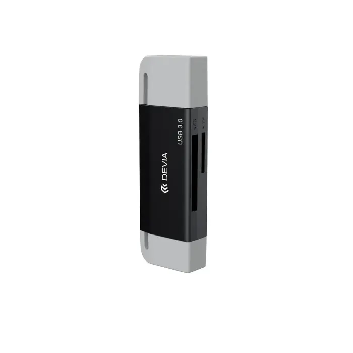Devia card reader 2in1 EL240 USB/USB-C 3.0 black Foto 8