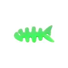 Fish-shaped headphone cable wrap - green Фото num