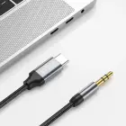 Tech-Protect UltraBoost audio USB-C | 3.5mm mini jack cable 1 m - black Photo