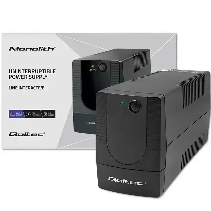 Qoltec Uninterruptible power supply UPS Line Interactive | Monolith | 1000VA | 600W Foto 8