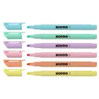 Teksta marķieri KORES HIGH LINER PASTEL, komplekts - 6 krāsas Фото num