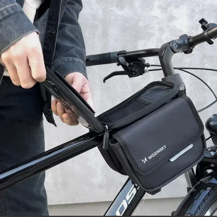 Wozinsky bicycle frame bag, waterproof phone case, 1.5l, black (WBB26BK) Foto 20