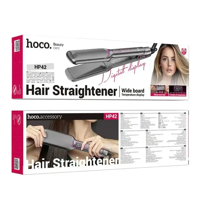 Hair straightener Hoco with digital display HP42 gray Photo