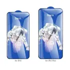 Tempered glass to iPhone 15 PLUS / 16 PLUS Hoco HD 5D Guardian shield 10 pcs G14 black Foto 2