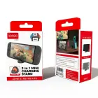 iPega SW2041 Mini Charger Dock for Switch Lite/Nintendo Switch/Nintendo Switch 2  Black/Red Photo