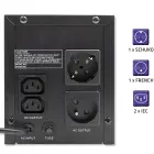 Qoltec Uninterruptible power supply UPS Line Interactive | Monolith | 1200VA | 720W Foto 6
