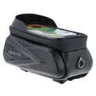 Waterproof bike frame bag with shell sides and phone holder Forever Outdoor black Photo