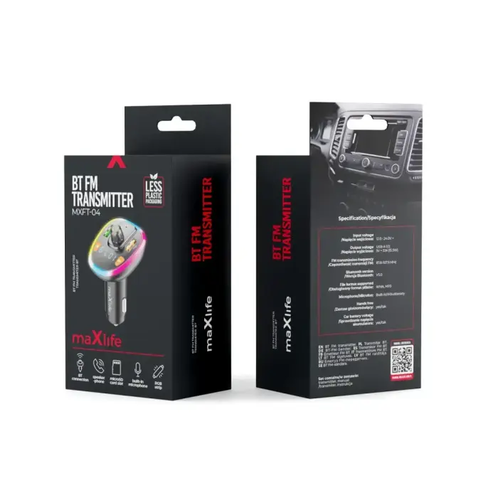 Maxlife FM transmitter BT MXFT-04 black Фото num
