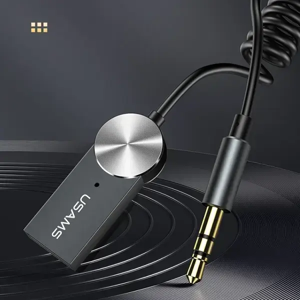 USAMS US-SJ464 car FM transmitter Bluetooth 5.0 | USB-AUX | black Photo