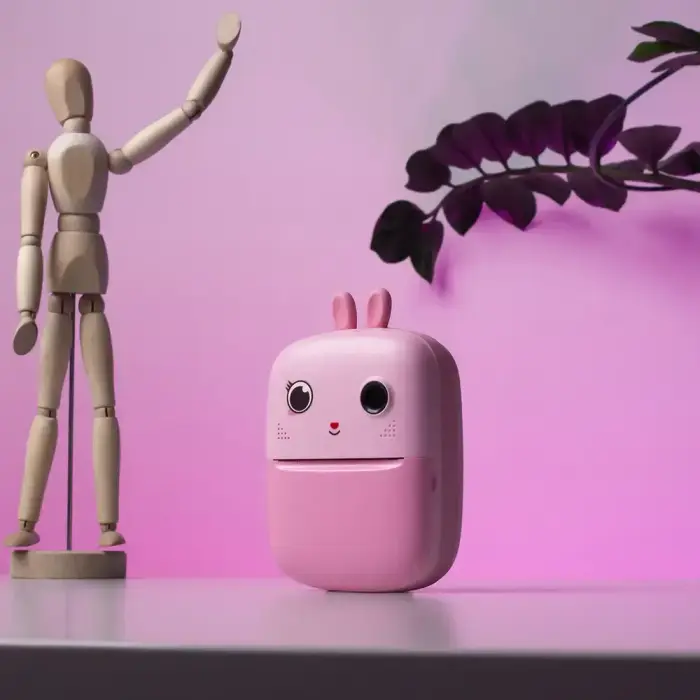 Mini Thermal Printer for Kids with Camera and Camcorder - Pink Фото num