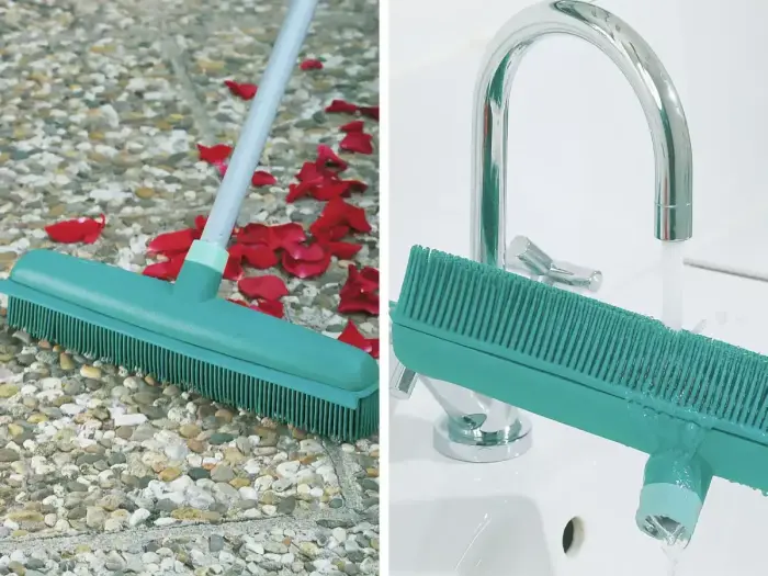 LEIFHEIT Supra rubber broom with Telescopic Handle 35cm Photo