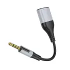 Borofone Cable BL19 Creator 2 in 1 - jack 3,5mm male to 2xjack 3,5mm female - 15 cm black Photo