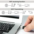 Qoltec Wireless Ultra High Speed Mini Adapter WiFi | Standard AC | BT 4.0 | USB 2.0 | 600Mbps Foto 8