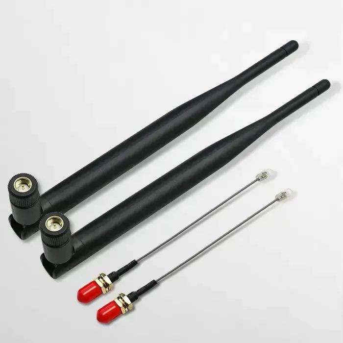 Qoltec Wi-Fi antenna 2.4/2.5 GHz | 5.1/5.8 GHz | 5dBi | omnidirectional | Indoor Фото num