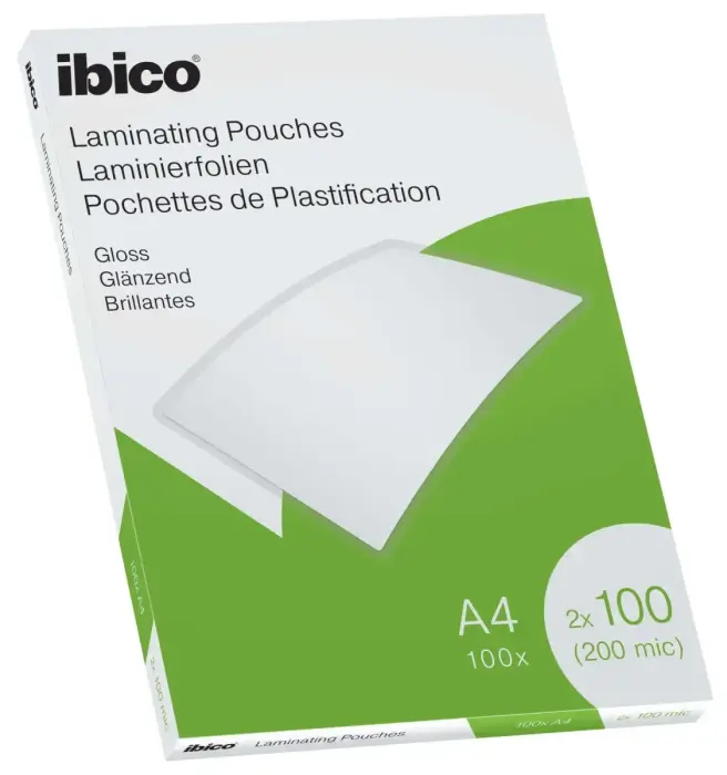 Laminēšanas kabatas Ibico, A4, 216x303 mm, 100 mik., 100 gab/iepak. Фото num