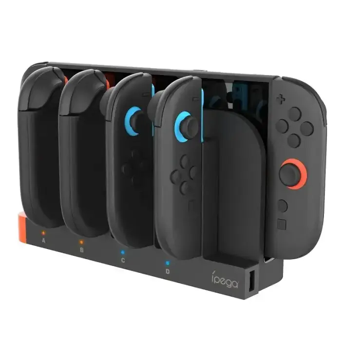 iPega SW2185 Charger Dock for JoyCon Controllers Nintendo Switch 2 Black (Damaged Package) Foto 3