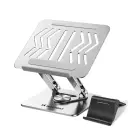 Wozinsky WRS-CPY84SS Aluminum Laptop and Tablet Stand + Free Smartphone Stand - Silver Фото num