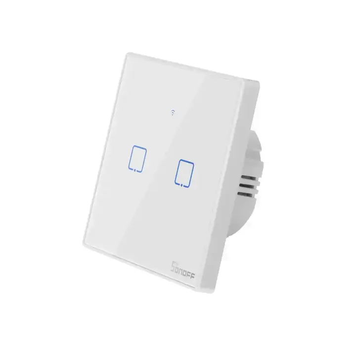 Išmanusis Wi-Fi sieninis jungiklis Sonoff TX T2EU2C su RF valdymu Photo