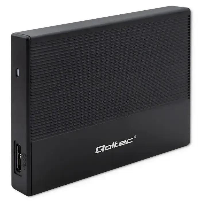 Qoltec Aluminium Enclosure | SSD HDD 2.5'' drive | SATA | USB 3.0 | Super speed 5Gb/s | 2TB | Black Фото num