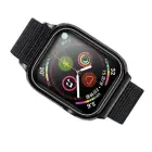 USAMS Pasek z etui Apple Watch 4|5|6|7| SE 44|45mm. czarny|black ZB74IW1 (US-ZB074) Photo