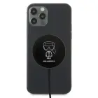 Karl Lagerfeld wireless induction charger (MagSafe compatible) 15W + USB Type C cable black (KF000566-0) Фото num