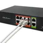 Qoltec FAST Ethernet PoE SWITCH | 8x RJ45 PoE | 2x RJ45 Uplink | 120W | 10/100 Mb/s Photo