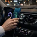 OBAL:ME MagNetix Aura Wireless Car Charger Mount 15W Black Фото num